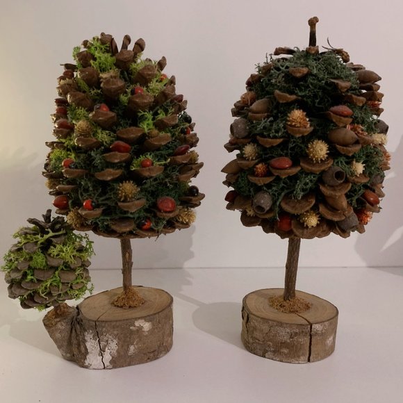 Mini Pine Cone Tree Decor - Picture 1 of 6